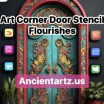 art corner door stencil flourishes