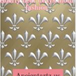 elderly fleur de lys motif fashion