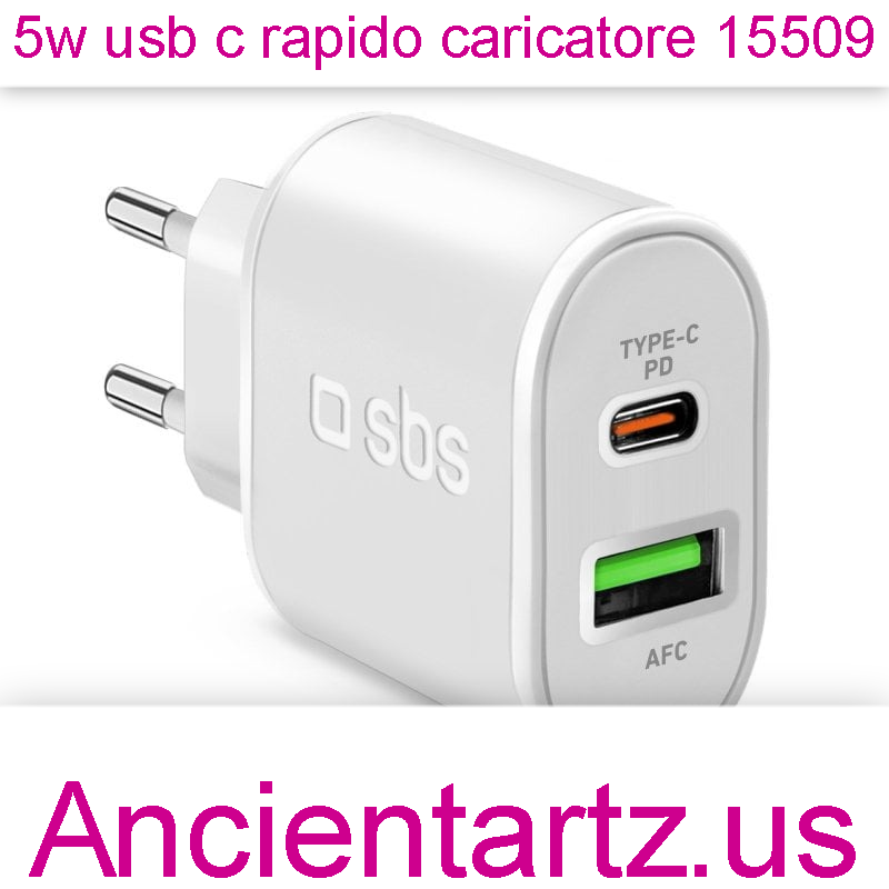 5w usb c rapido caricatore 15509